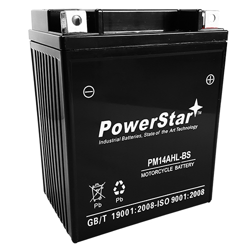 High Performance 12V SMF Battery NEW Replacement YTX14AHL-BS Maintenance Free