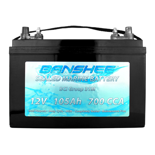 Deep Cycle Sealed AGM Marine Battery Group 31