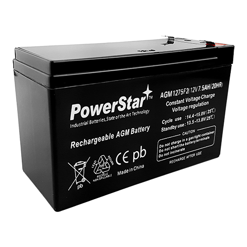 12Volt 7.5Ah 7AH Sealed Lead Acid Battery and Charger Combo 1