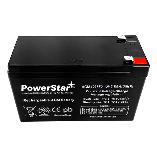 PowerStar Replaces Mighty Max ML7-12 - 12 VOLT 7.2 AH SLA BATTERY 2