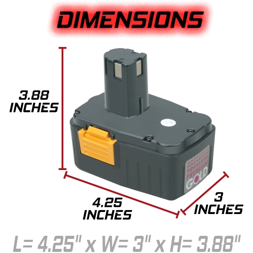 Banshee Battery for Craftsman 15.6V 2500mAh For 11136, 27135, 27160, 27197 5