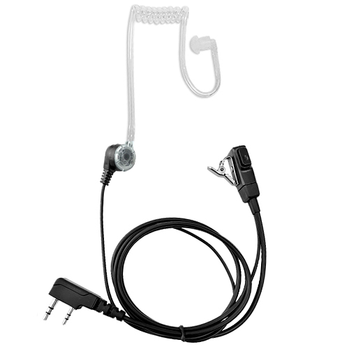 2 Pin PTT MIC Covert Acoustic Tube Earpiece for KENWOOD TH77 TH55 TH48 THF6 TH26