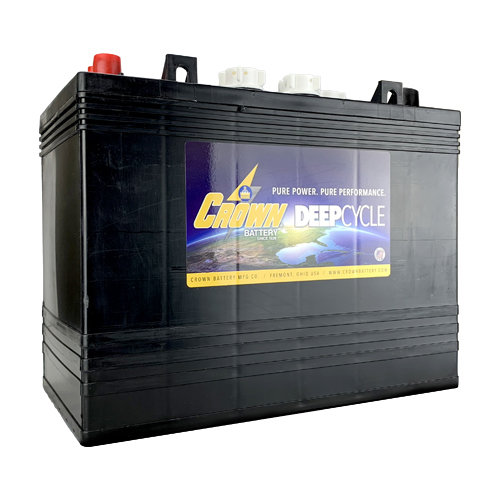 6 Pack, 72V - 12 Volt Golf Cart Batteries Crown Battery T-1275 GEM NEV LSV