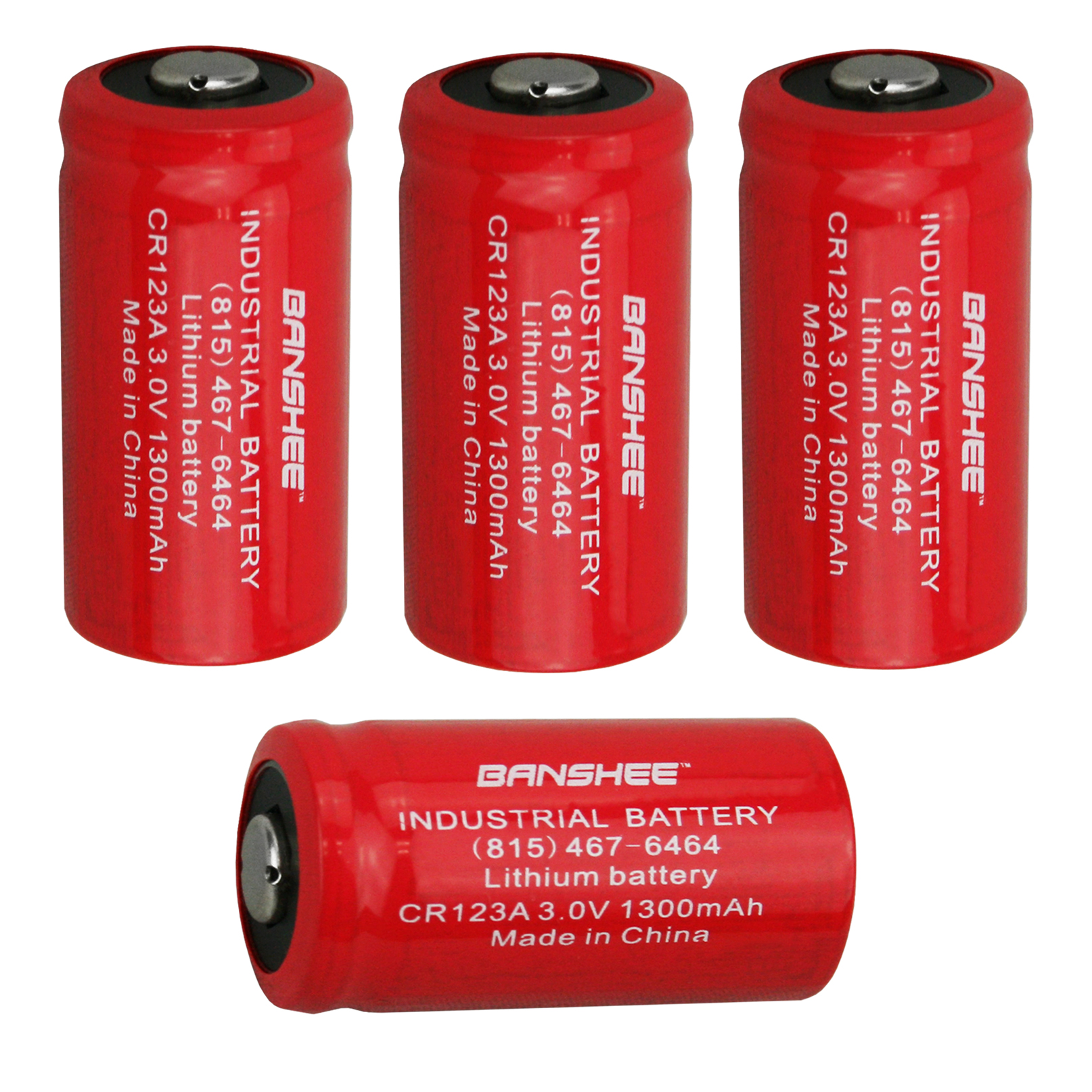 4pc 3.2V NON-Rechargeable Li-Ion CR123 Replacement Batteries FAST USA SHIP