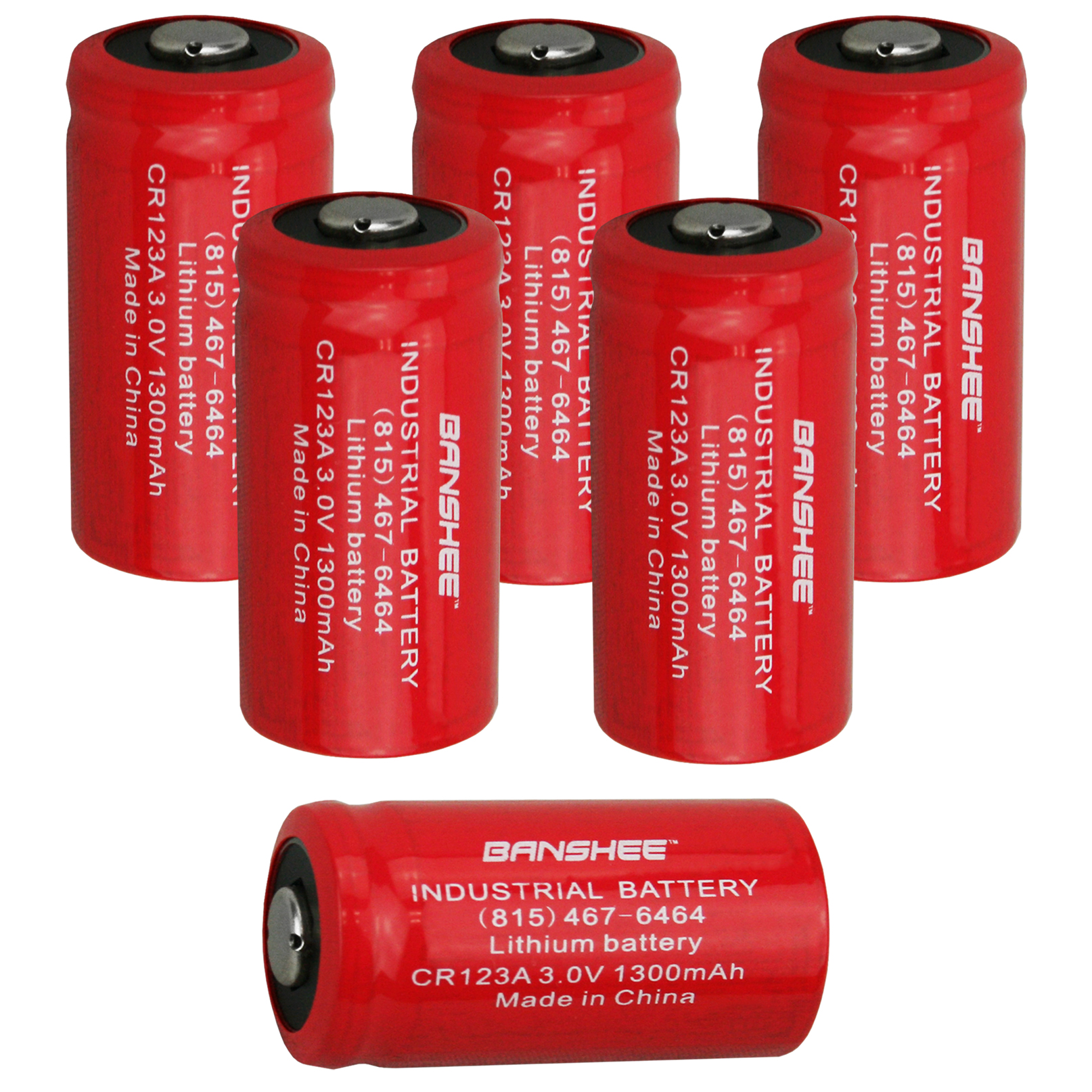 6 CR123A 3V Lithium Battery for alarm laser flashlight USA FRESH INDUSTRIAL USE
