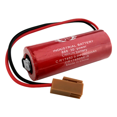Sanyo CR17450SE-R 3V 2500mAh Li-ion PLC Industrial Battery w/ Resistor / Plug.
