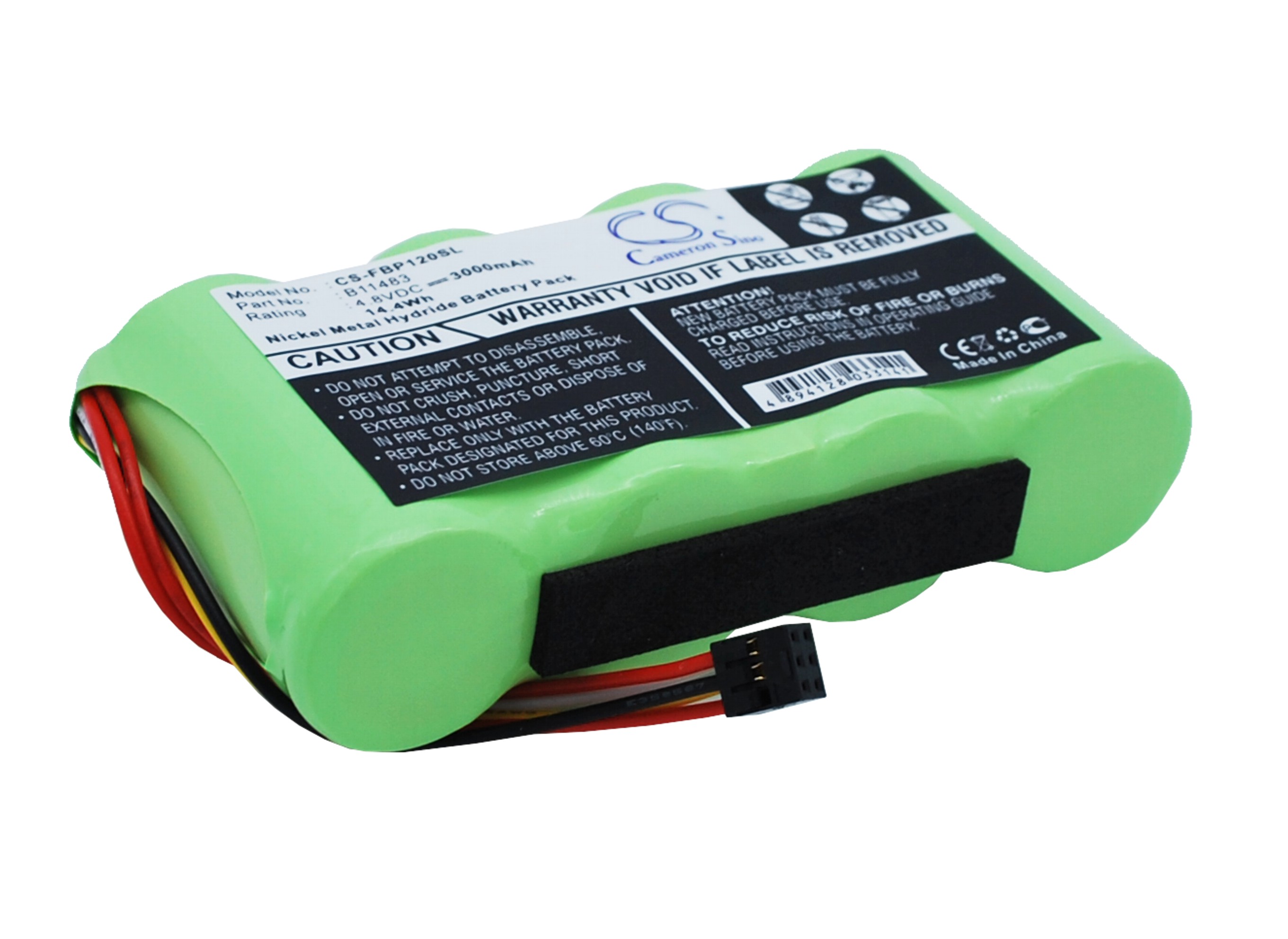 B11483 BP120MH Battery for Fluke Fluke 43B Power Quality Analyzers Fluke 123S