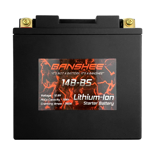 Lithium Ion 14B-BS Sealed Motorcycle Battery