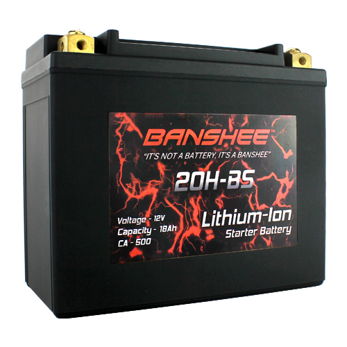 Banshee YTX20-BS Lithium Battery Replaces Harley Sportster FL, FX Softail S2 Brand Product 