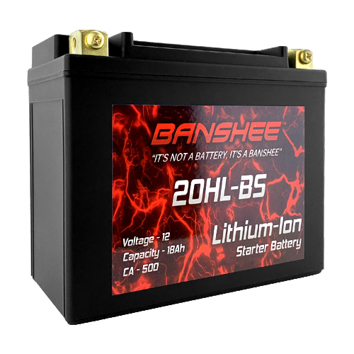 Lithium Ion 20L-BS Battery 500 Cranking Amps 12V Replaces 78-0827 YTX20HL-BS
