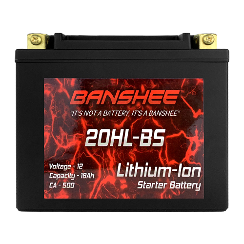 Lithium Ion 20L-BS Battery 500 Cranking Amps 12V Replaces 78-0827 YTX20HL-BS