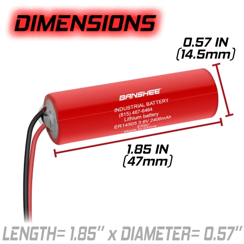 ER6C 3.6V 2400mAh Lithium LI-THIONYL Battery For PLC MAXELL Battery 5