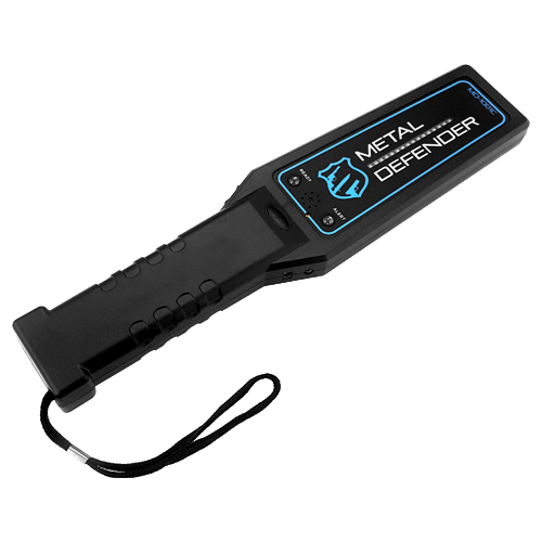 Portable Security Hand Held Metal Detector Wand Scanner Audio & Vibrate Alert + LED Indicators