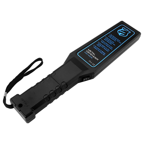 Handheld Metal Detector Wand Security Scanner with LED Alerts 1