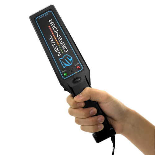 9 Volt Metal Detector Wand Scanner with Audio & Vibrate Alarm LED Visual Alert 3