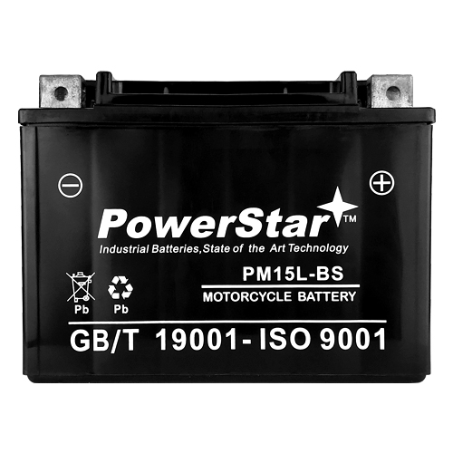 Maintenance Free ATV Battery 2000-2006 Can-AM DS650 Size: YTX15L-BS 1