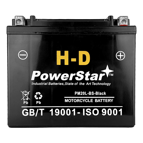 Motorcycle Battery for Harley-Davidson FXD Series Dyna 1450CC 99-'06 Replaces YTX20L-BS