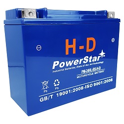 PowerStar H-D Motorcycle Battery for HD12 replacement