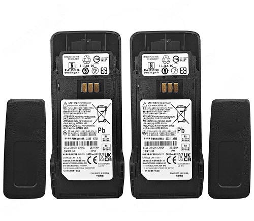 Compatible with Motorola PMNN4598A Battery Li-Ion 2300mAh IP55 for R2 Radio 2PK