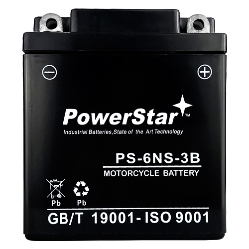 PowerStar PS-6NS-3B, 6N6-3B-N  Motorcycle Battery 1