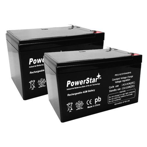 PowerStar® Batteries for Pride Mobility Go Go Scooter / 12v 15ah