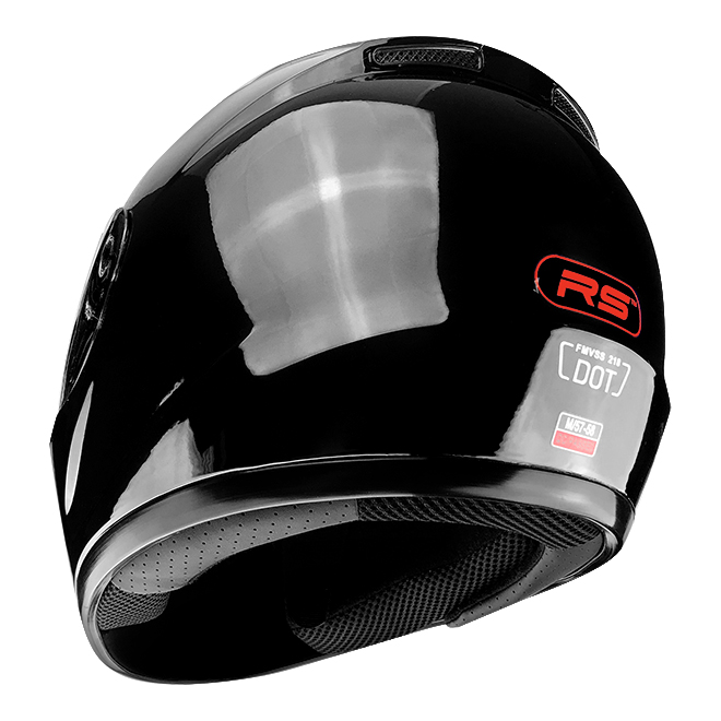 Full Face Motorcycle Helmet With Flip Up Visor Gloss Black