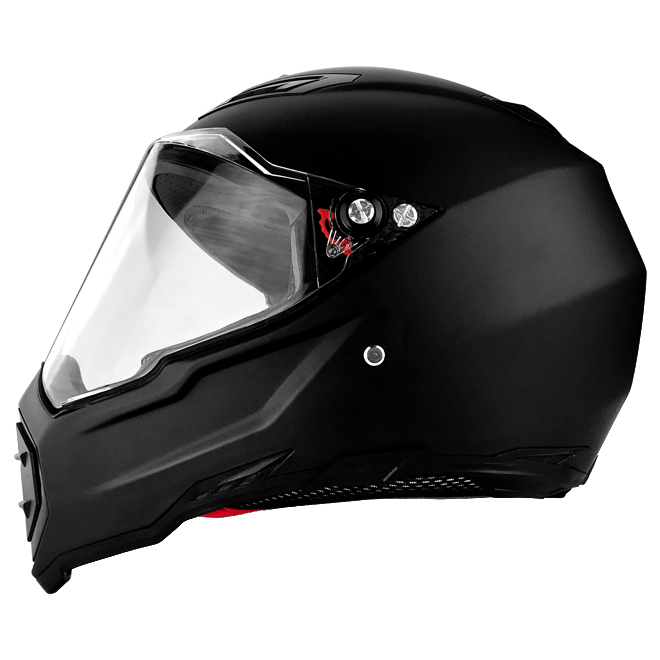 Full Face Motorcycle Helmet With Flip Up Visor Matte Black