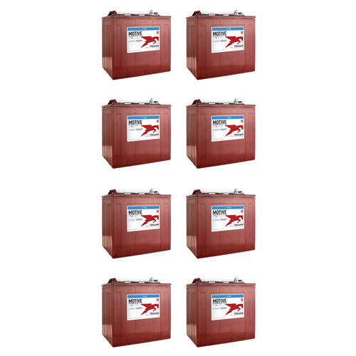 8 Pack of Trojan T105 Deep Cycle Batteries for Duffy Boat 21' Sun Cruiser