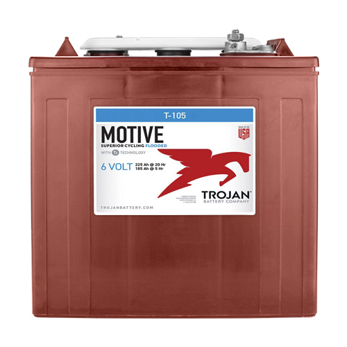 6-Volt Golf Cart Batteries - Trojan Battery 6V/225Ah T-105 (6-Pack, 36V)