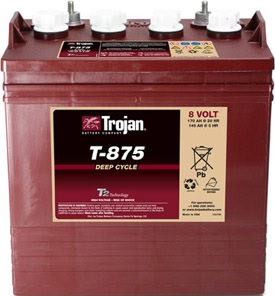 T-875 Deep-Cycle Flooded Golf Cart Battery