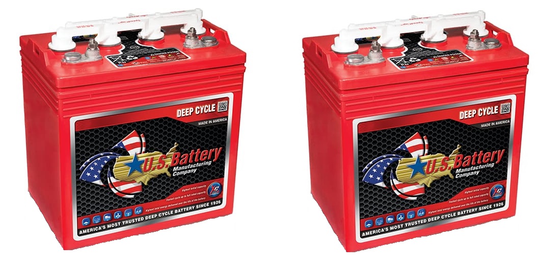 US Battery US8VGC T875 8 Volt, 170 AH Deep Cycle Battery - 2 Pack