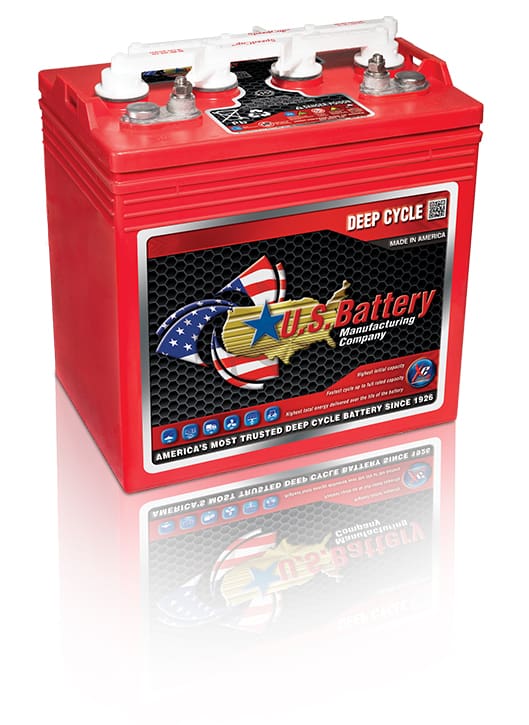 US Battery US8VGC T875 8 Volt, 170 AH Deep Cycle Battery - 4 Pack