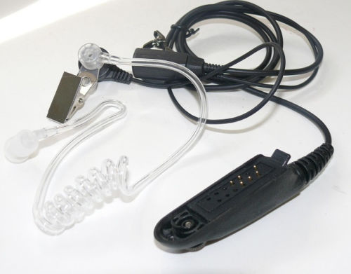 Acoustic Ear Tube Surveillance Kit for Motorola HT750 HT1250 PRO7150 PRO9150