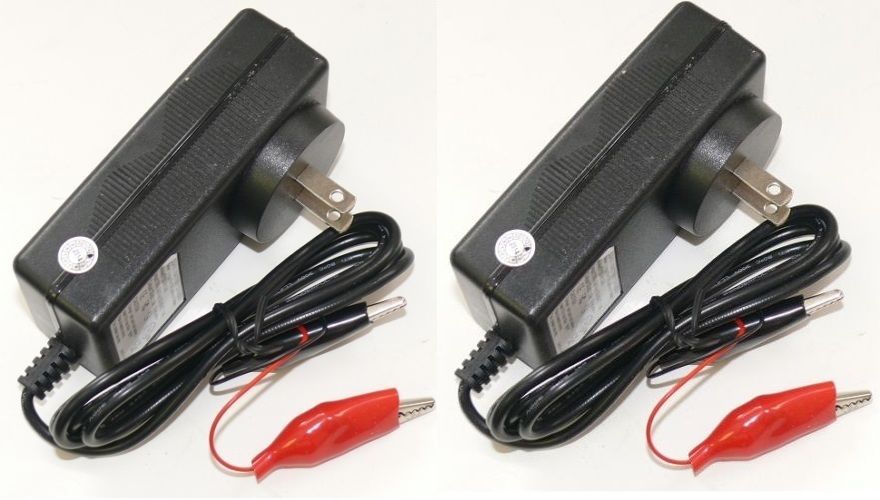 Lot of 2 12V Automatic Battery Float Charger With safety shutoff!