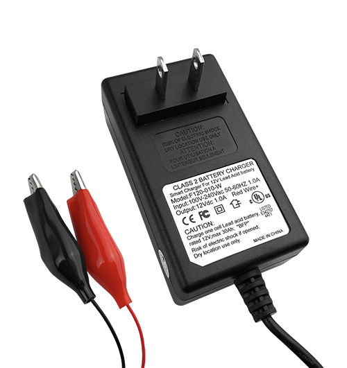 Battery Charger 1300mA SLA with Short Circuit Protection 12V Sealed Lead Acid