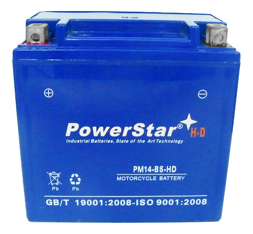 YTX14-BS Battery by PowerStar H-D 230CCA