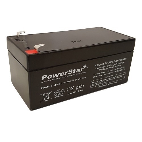 12V 3.3Ah Battery Replaces HZS12-3.3