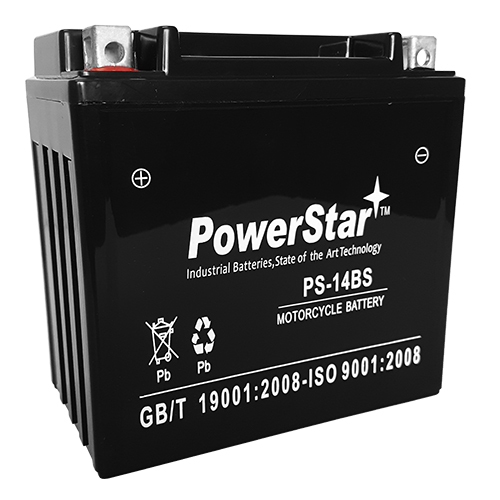 PowerStar PS-14BS Motorcycle Battery  fits/replaces Harley 65948-00, 65948-00A