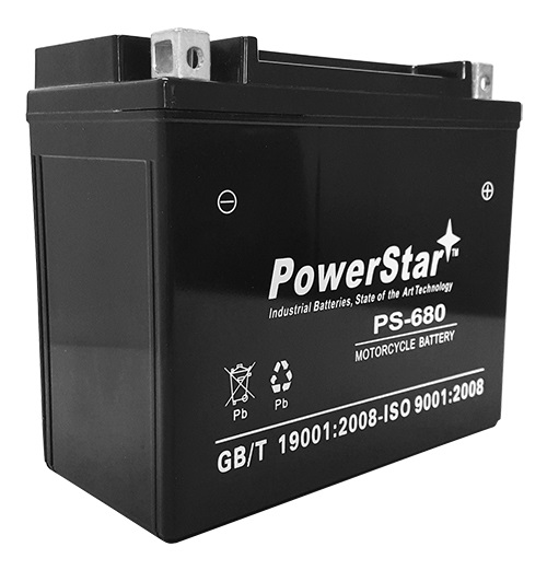 PowerStar PS-680 20L-BS Battery Fits or replaces Kawasaki PWC / Jet Ski 1100 cc 2004-2001 JH1100-B Ultra 130