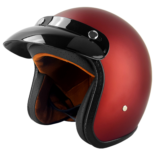 3/4 Open Face Motorcycle Helmet With Visor 8