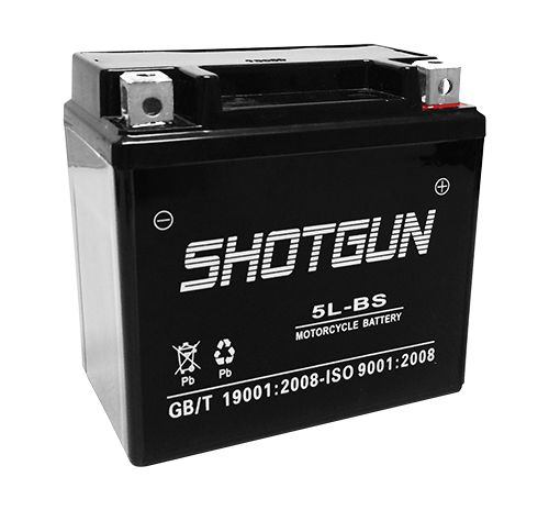 ShotgunYTX5L-BS High Performance Maintenance Free Sealed AGM Motorcycle Battery