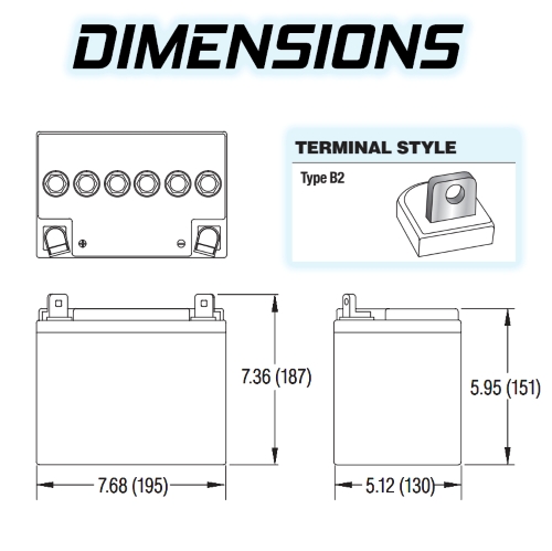 Crown 12V 33Ah 170CCA U1L Deep Cycle AGM SLA Battery for Lawn, Tractors and Mowers - 12CRV33