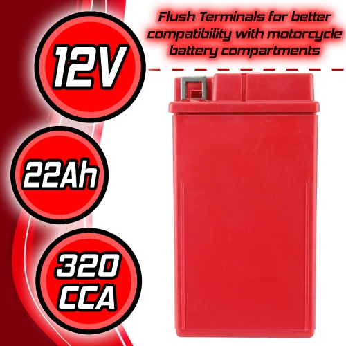 Banshee AGM YTX20L-BS ATV Motorcycle Harley Battery YTX20LBS-4 YR Warranty 2