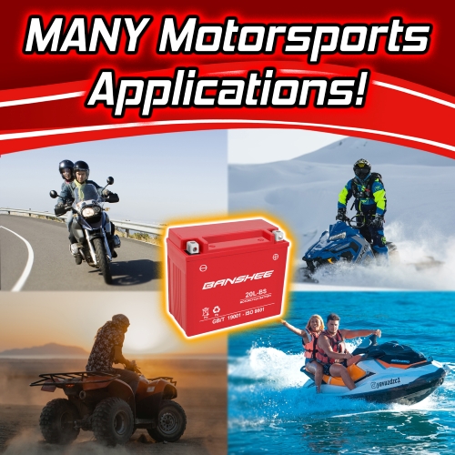 Banshee AGM YTX20L-BS ATV Motorcycle Harley Battery YTX20LBS-4 YR Warranty 4
