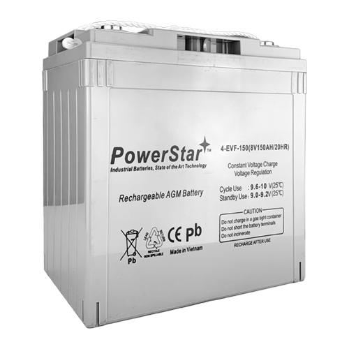 PowerStar Replacement for Fairplay 8V ZX 4.0 48V Golf Cart Battery 6 Pack