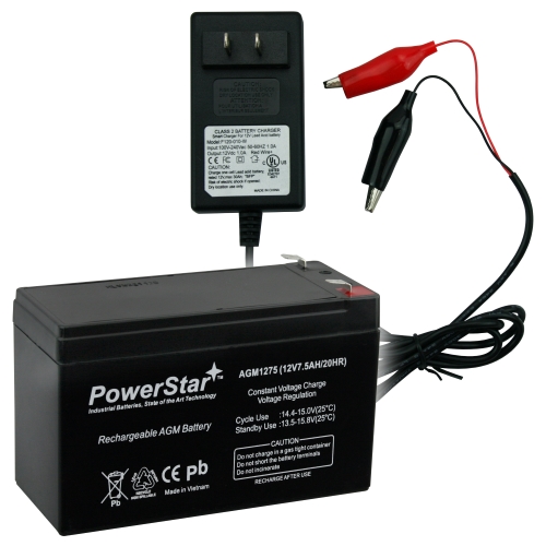 12v 7ah UPS Battery replaces 7ah Enduring CB7-12, CB-7-12 and CHARGER