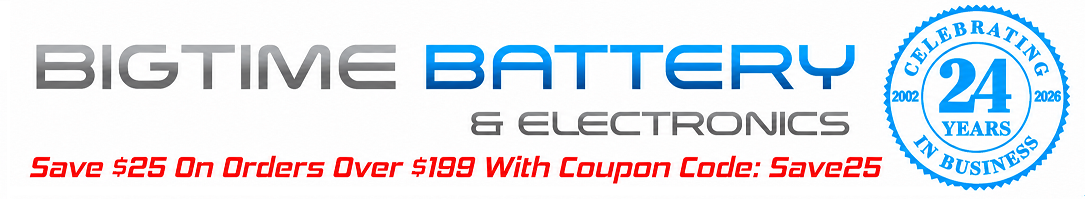 BigTime Battery - Motorcycle, Golf Cart, Marine, Automotive and Replacement Batteries
