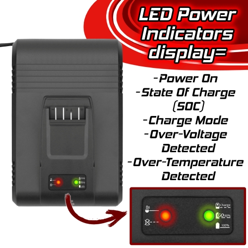 Banshee Single-Bay Charger Compatible with Bosch POWER FOR ALL 18V Batteries (Bosch Green Line)