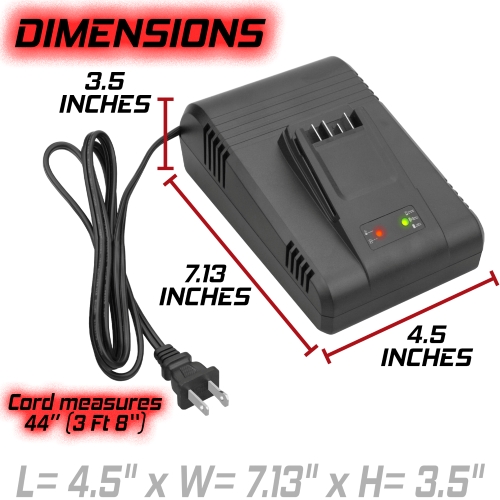 Banshee Single-Bay Charger Compatible with Bosch Li-Ion Batteries: PBA 18V 5