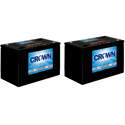 Crown 6CRV215 6V AGM Deep Cycle Battery 215Ah Grp 6V-27 Sealed 2Pack